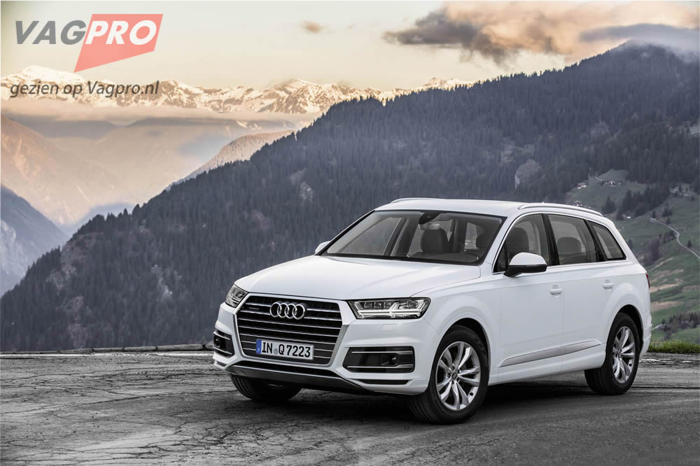 Audi Q7 voorzijde wit