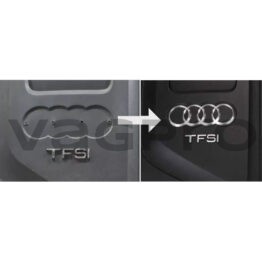 Audi logo motor afdekking motorplaat embleem