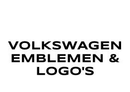 Volkswagen Emblemen en Logo's