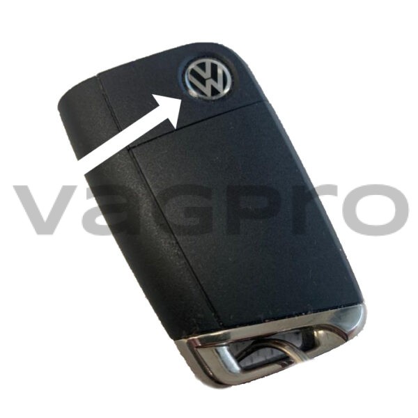 10 mm Volkswagen Logo voor MQB auto sleutel 3C0837891