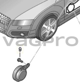 Audi A6/A7 voorportier midden/lage tonen luidspreker voordeur 4G0035454